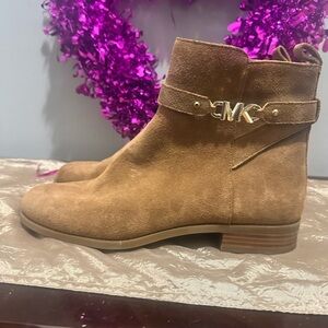 Michael Kors Brown Suede Ankle Booties